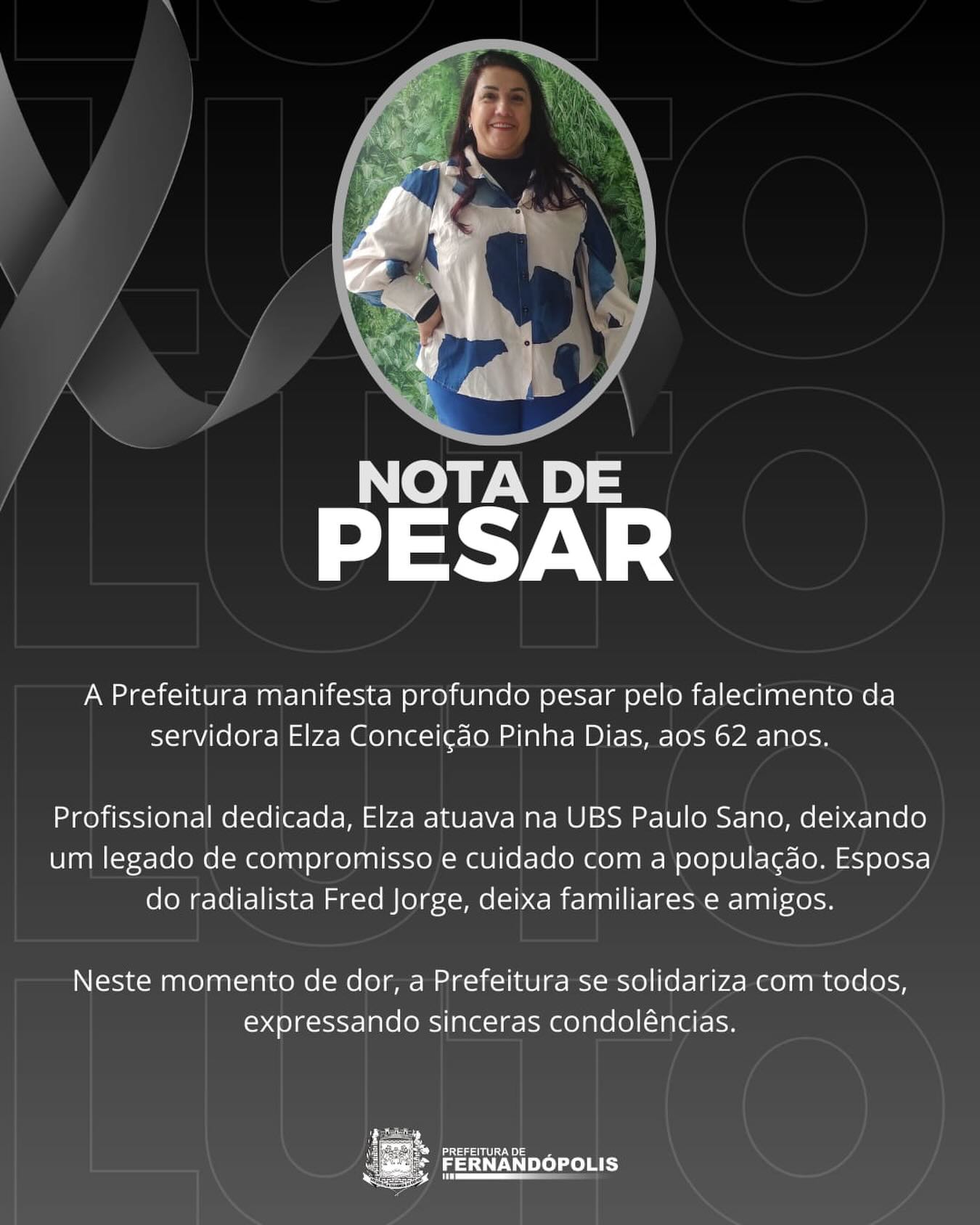 Post do instagram da Prefeitura de Mandirituba