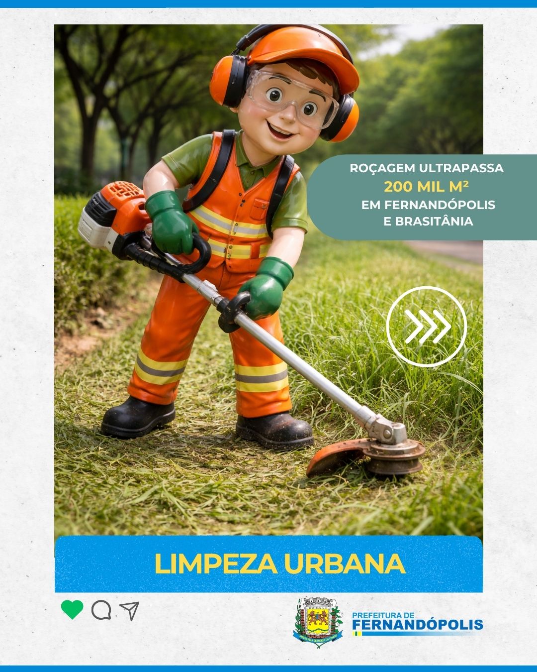 Post do instagram da Prefeitura de Mandirituba